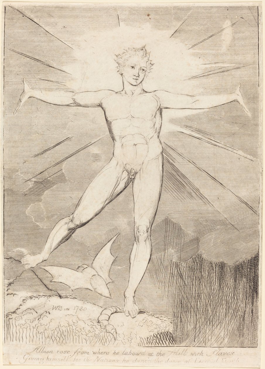 The Dance of Albion (Glad dag) av William Blake