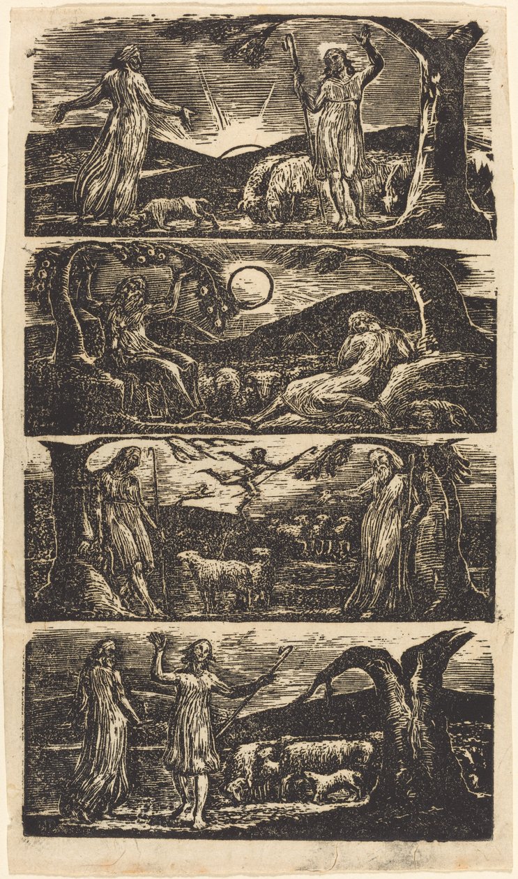 The Pastorals of Virgil, 1821. av William Blake