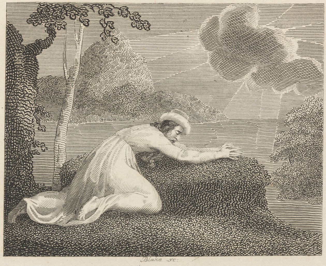 Persern, solen och molnet av William Blake