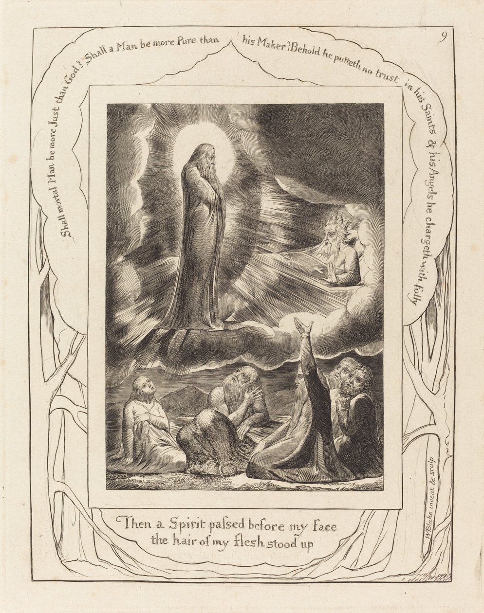 Synen av Elifas, av William Blake