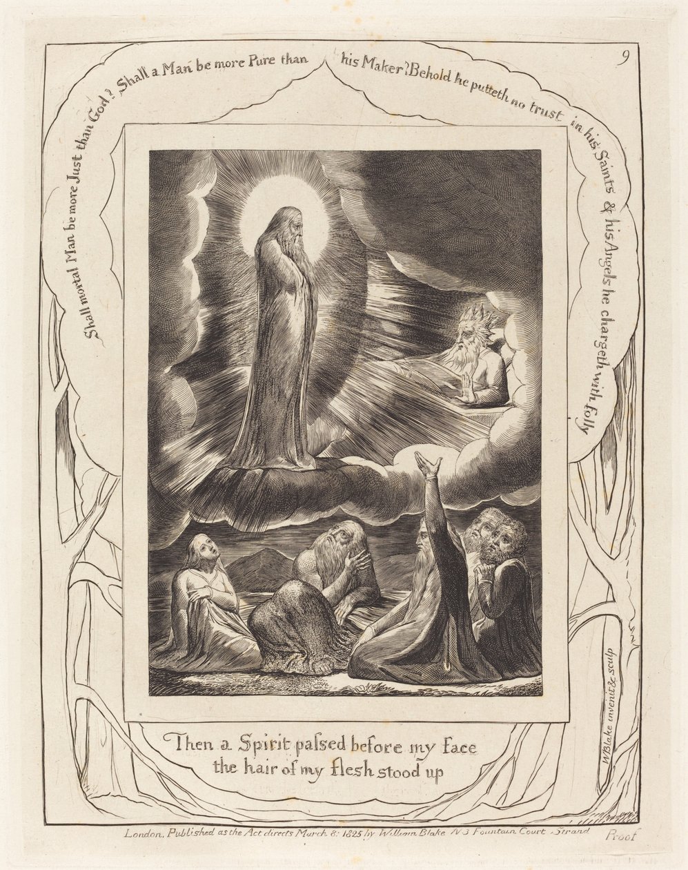 Synen av Elifas, av William Blake