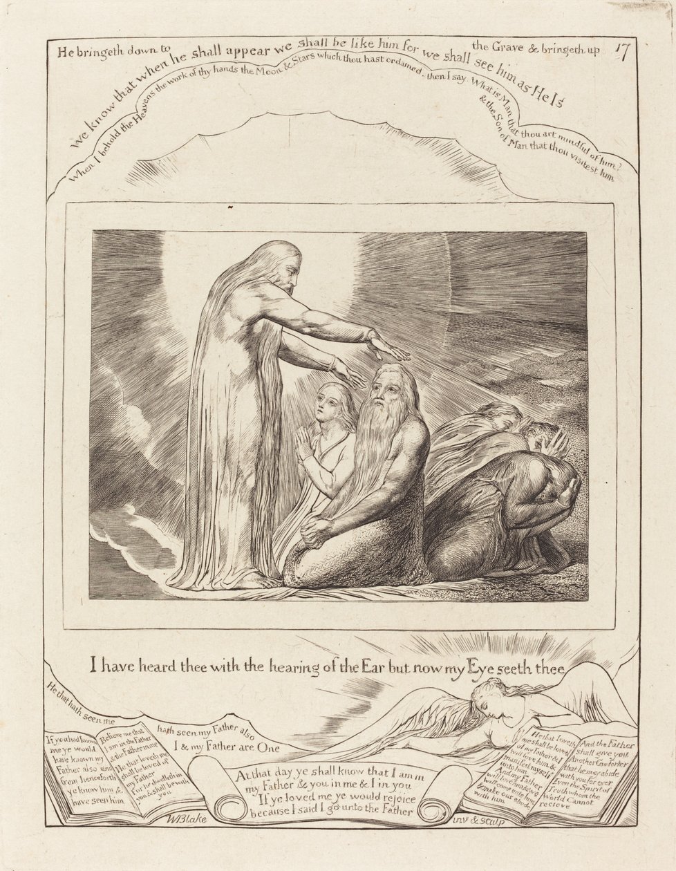Guds vision, 1825. av William Blake