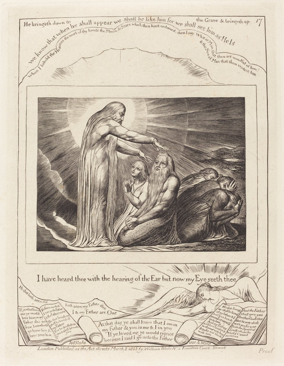 Guds vision, 1825. av William Blake