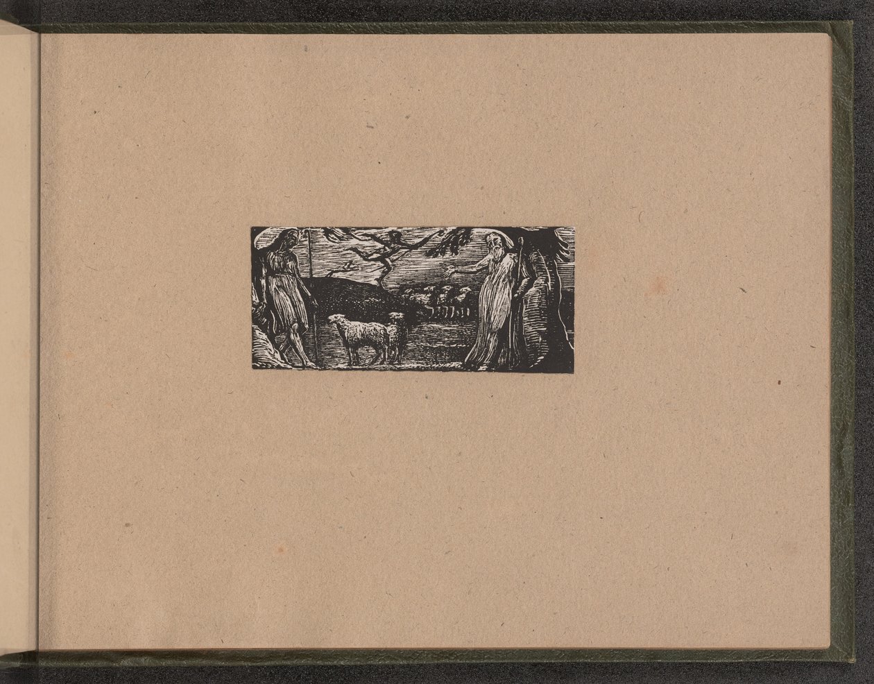 Thenot remonstrerar med Colinet, Lightfoot i bakgrunden av William Blake