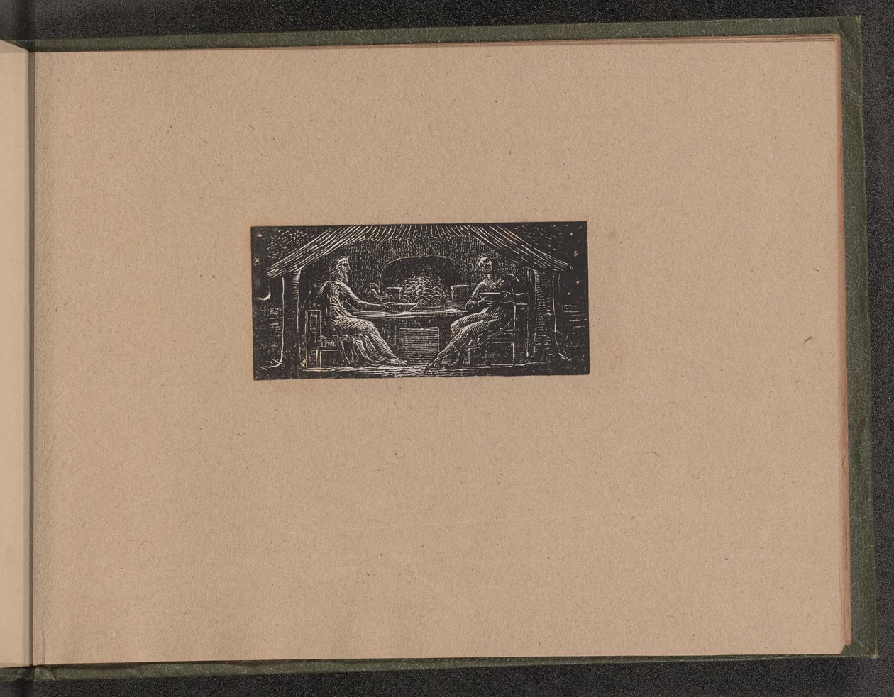 Thenot och Colinet äter sin kvällsmåltid av William Blake