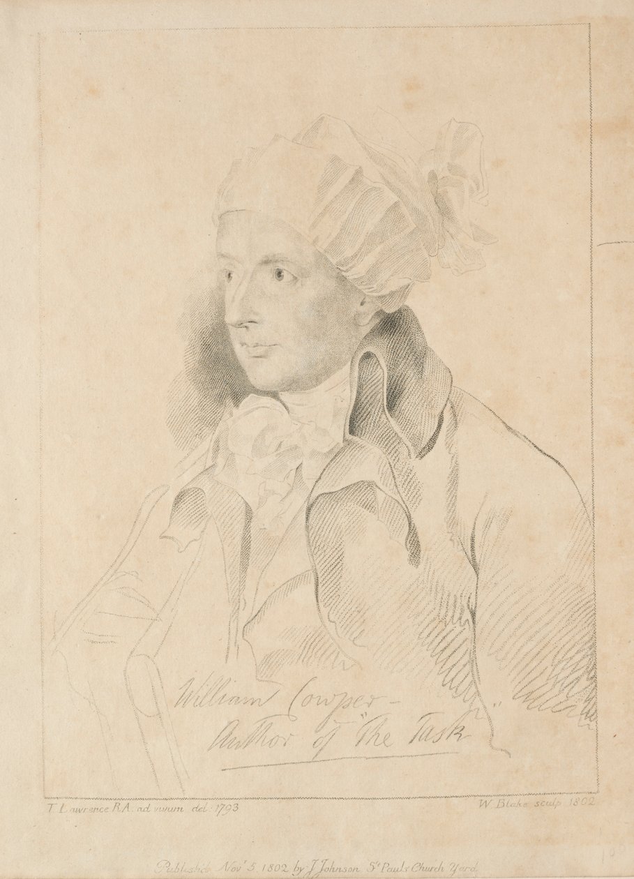 William Cowper, 1802. av William Blake