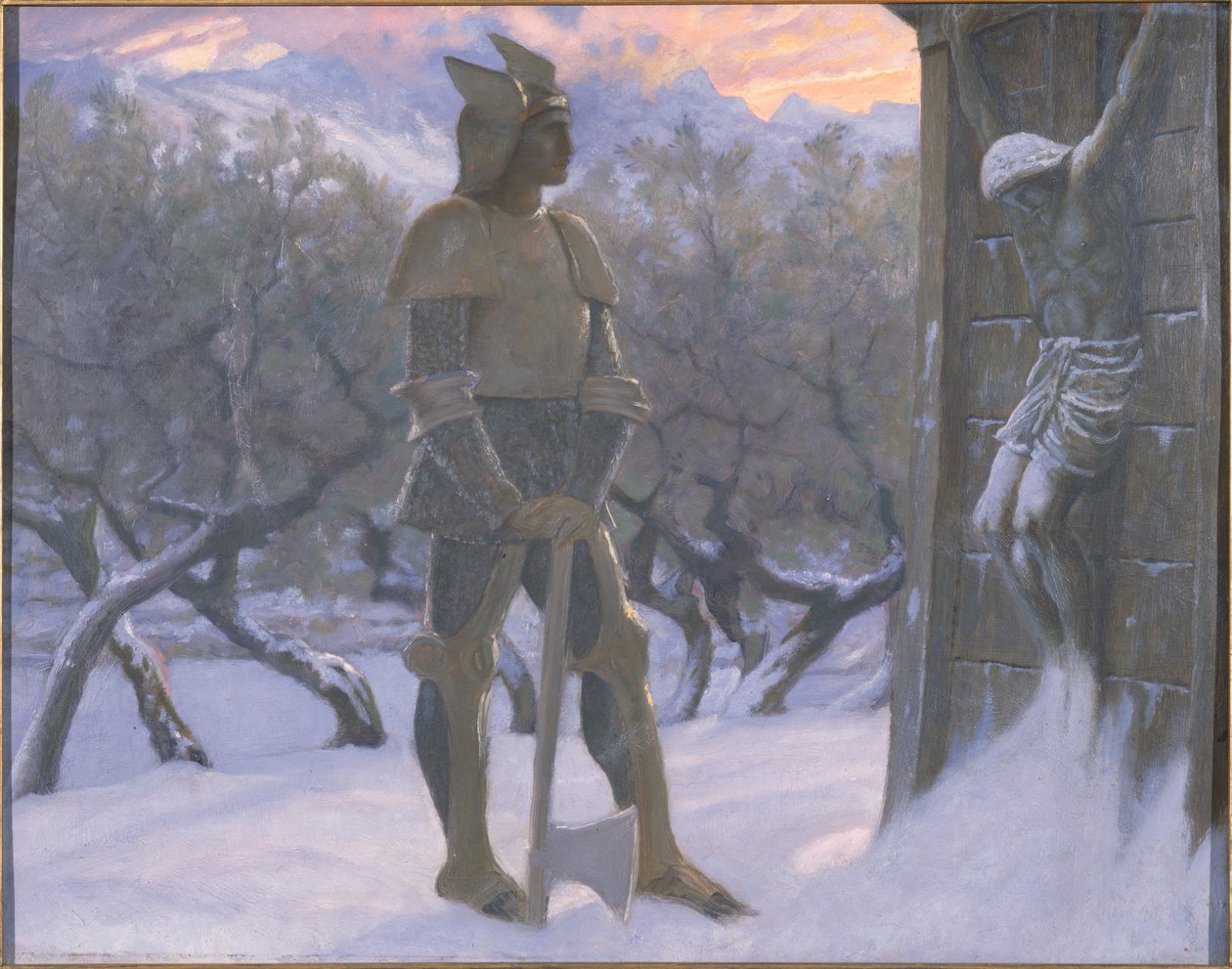 Hunnen och krucifixet av William Blake Richardson