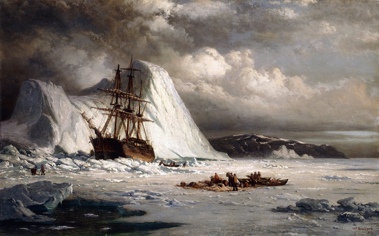 Icebound Ship, av William Bradford