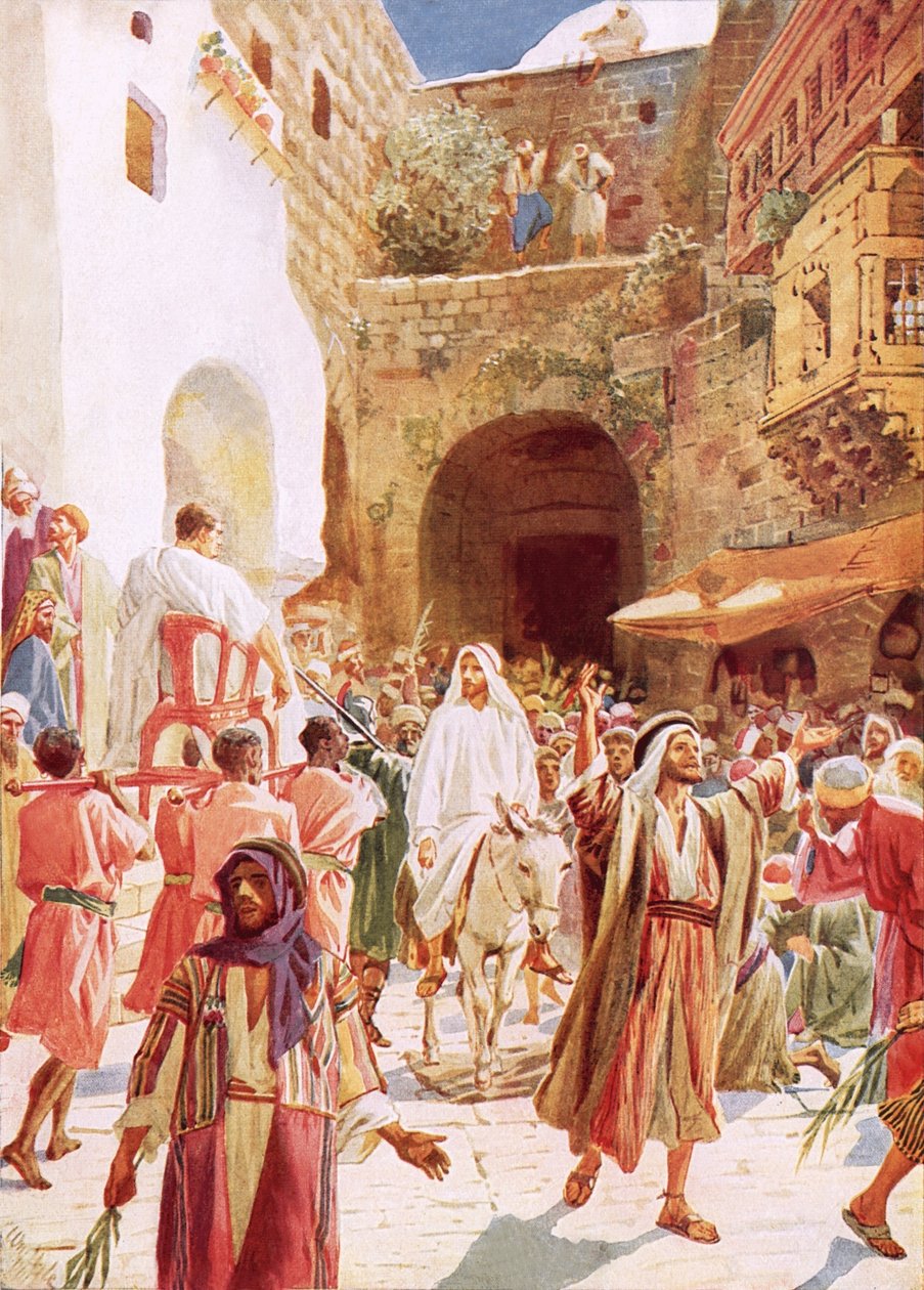 Jesus går in i Jerusalem av William Brassey Hole