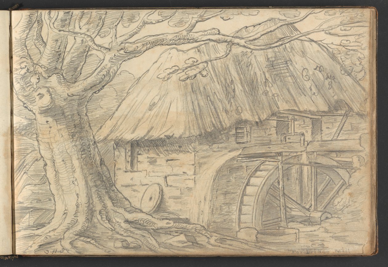 Porbridge Mill av William Brockedon