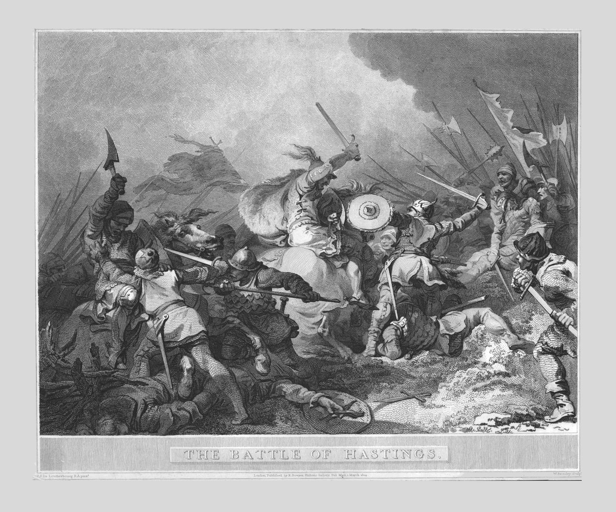 Slaget vid Hastings, c1804. av William Bromley
