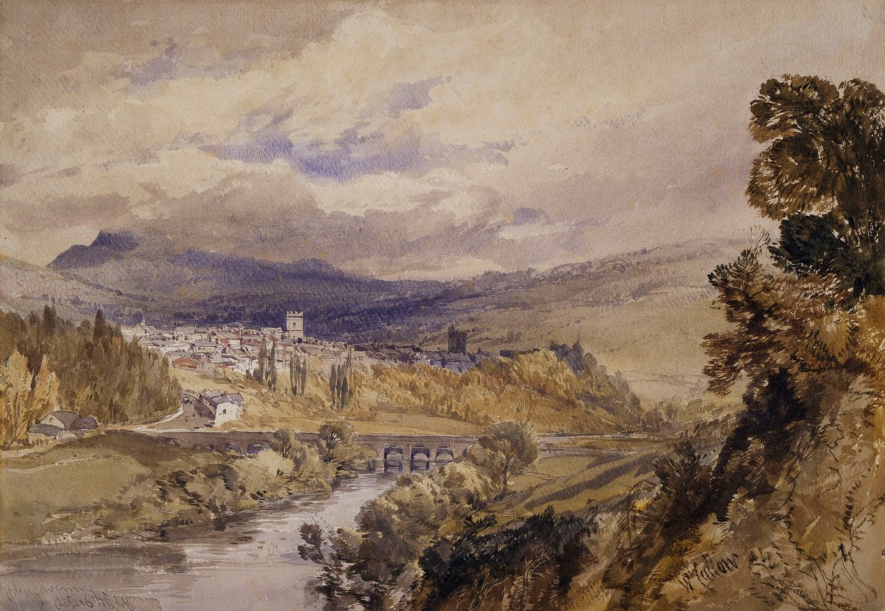 Abergavenny av William Callow