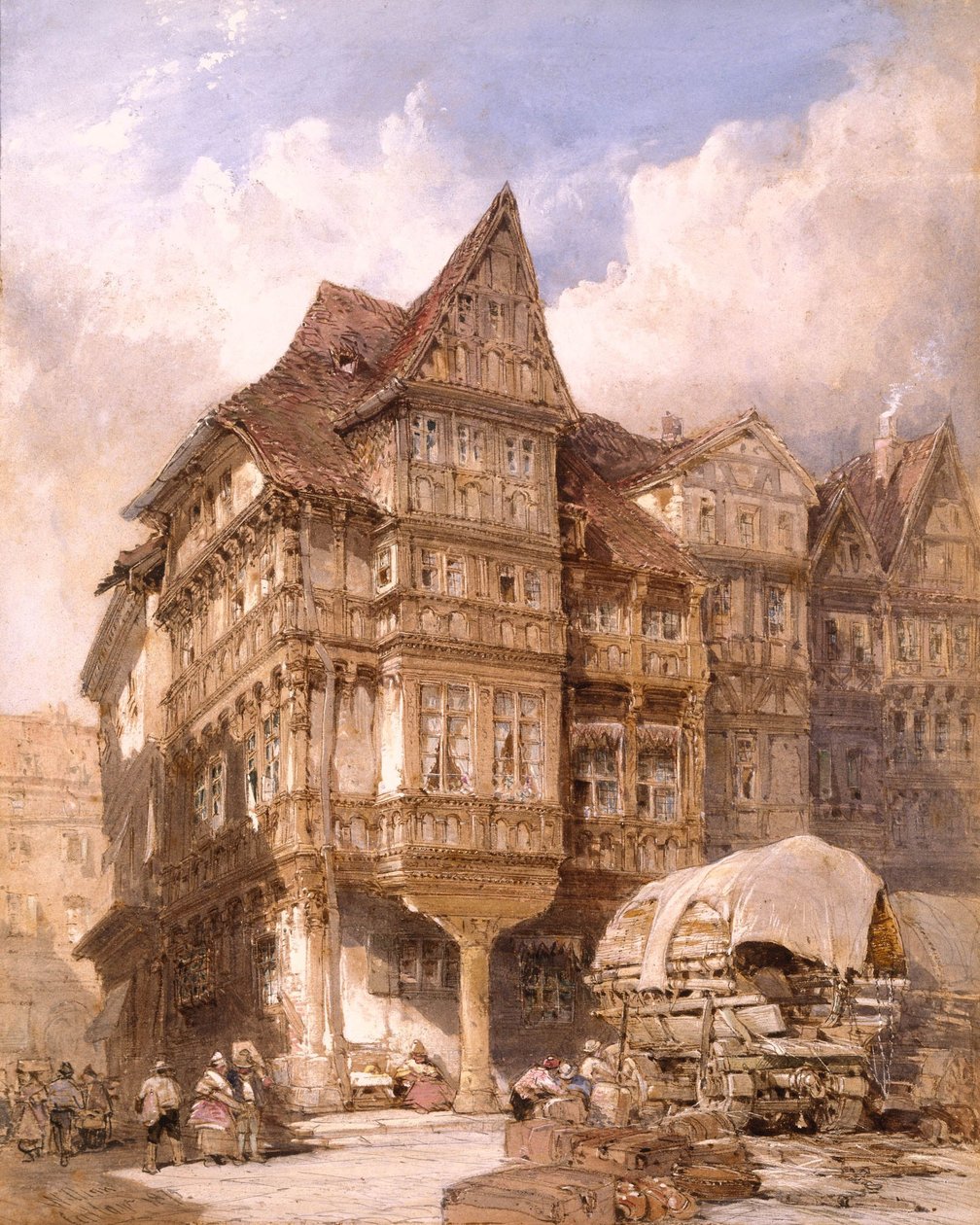 Albrecht Dürers hus i Nürnberg av William Callow