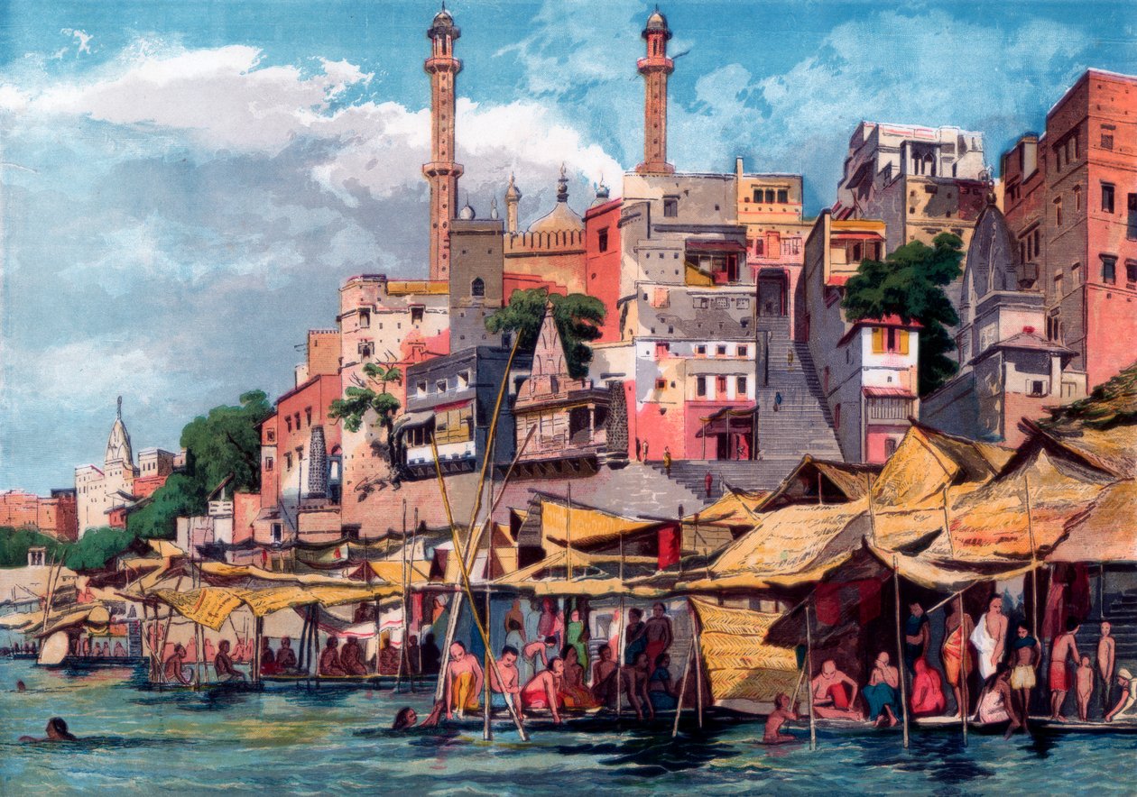 Benares, Indien, 1857. av William Carpenter