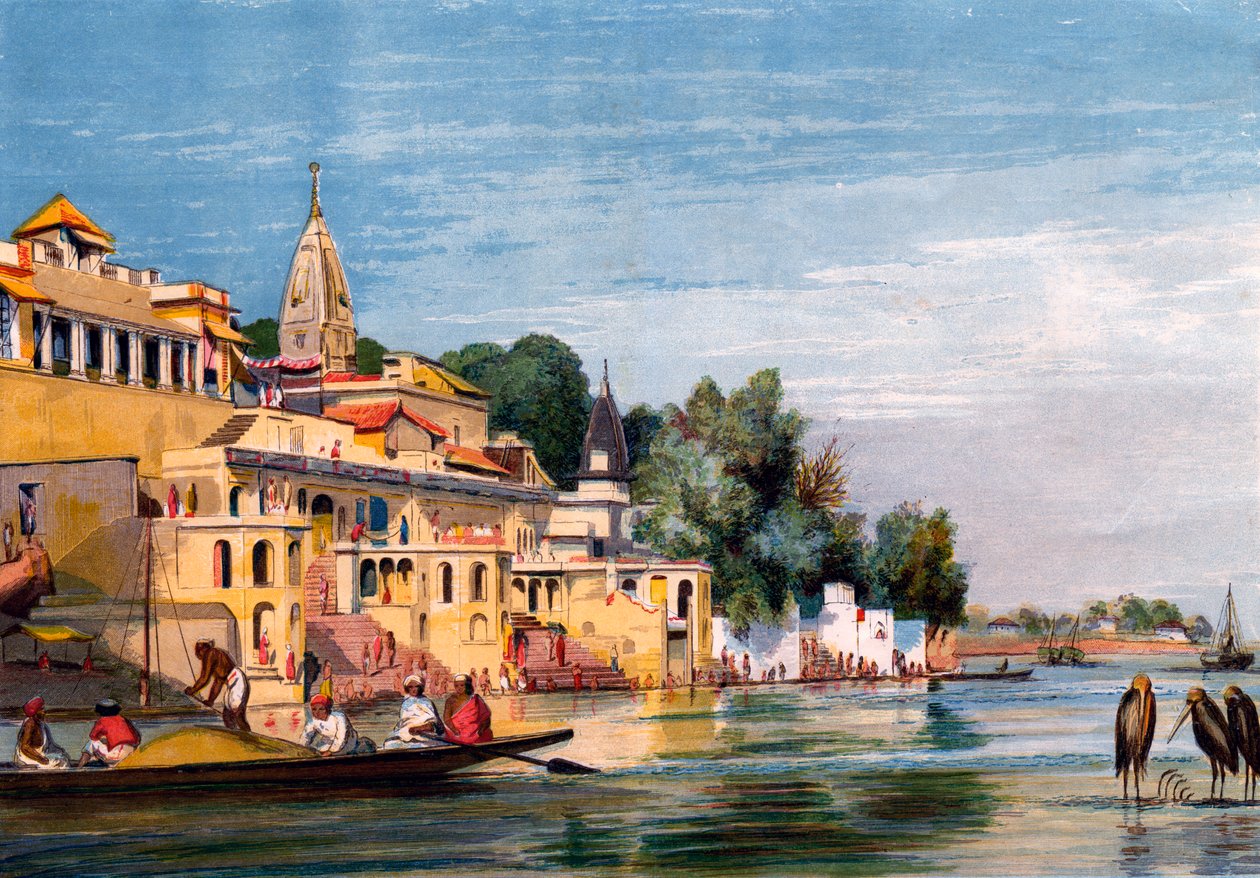 Cawnpore på Ganges, Indien, 1857. av William Carpenter