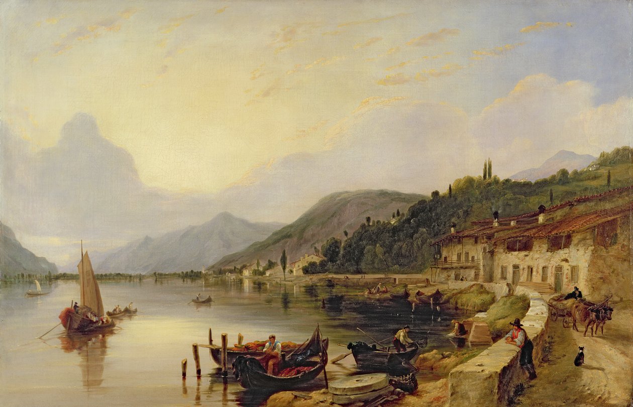 Iseosjön, Italien av Clarkson Frederick Stanfield