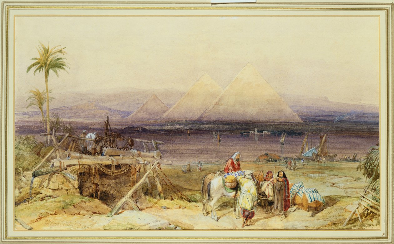 På Nilen, Egypten, 1846 av Clarkson Frederick Stanfield