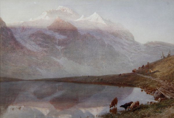 Jungfrau vid soluppgången av William Collingwood