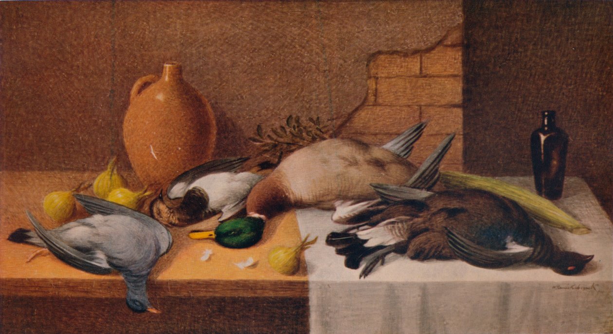 Stilleben Game Birds, c1895 av William Cruikshank