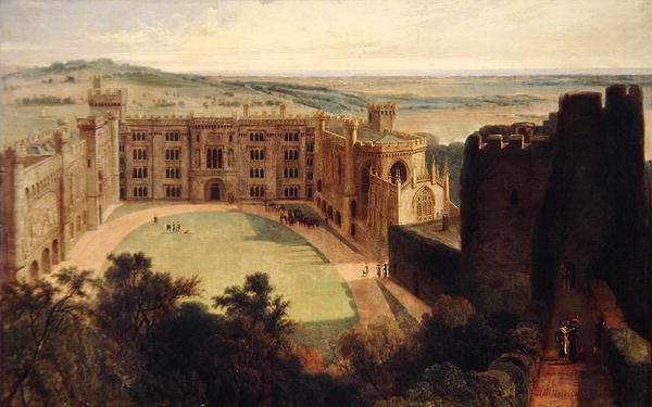 Arundel Castle från Keep av William Daniell