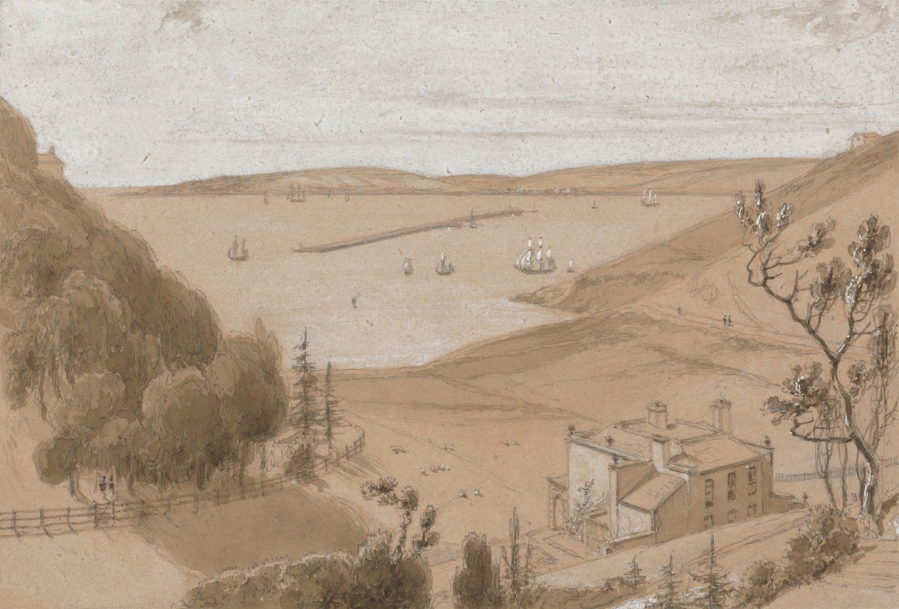 Bovisand, nära Plymouth av William Daniell