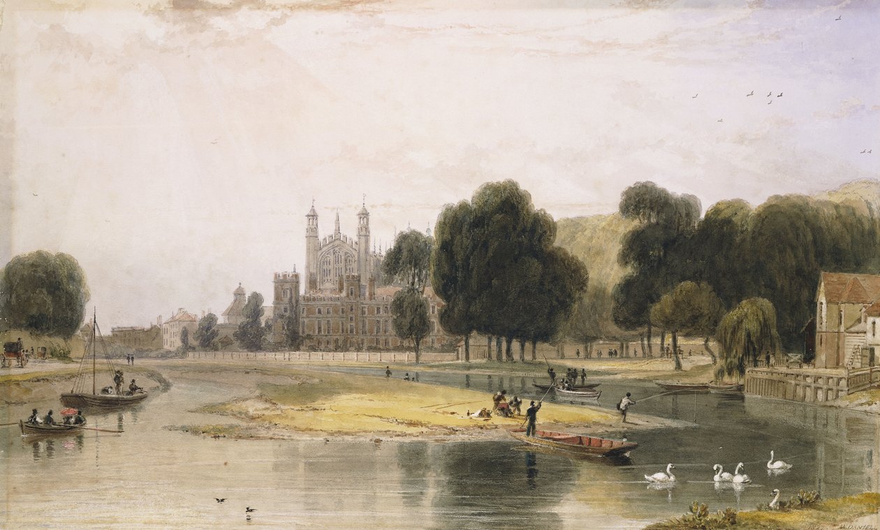 Eton College av William Daniell