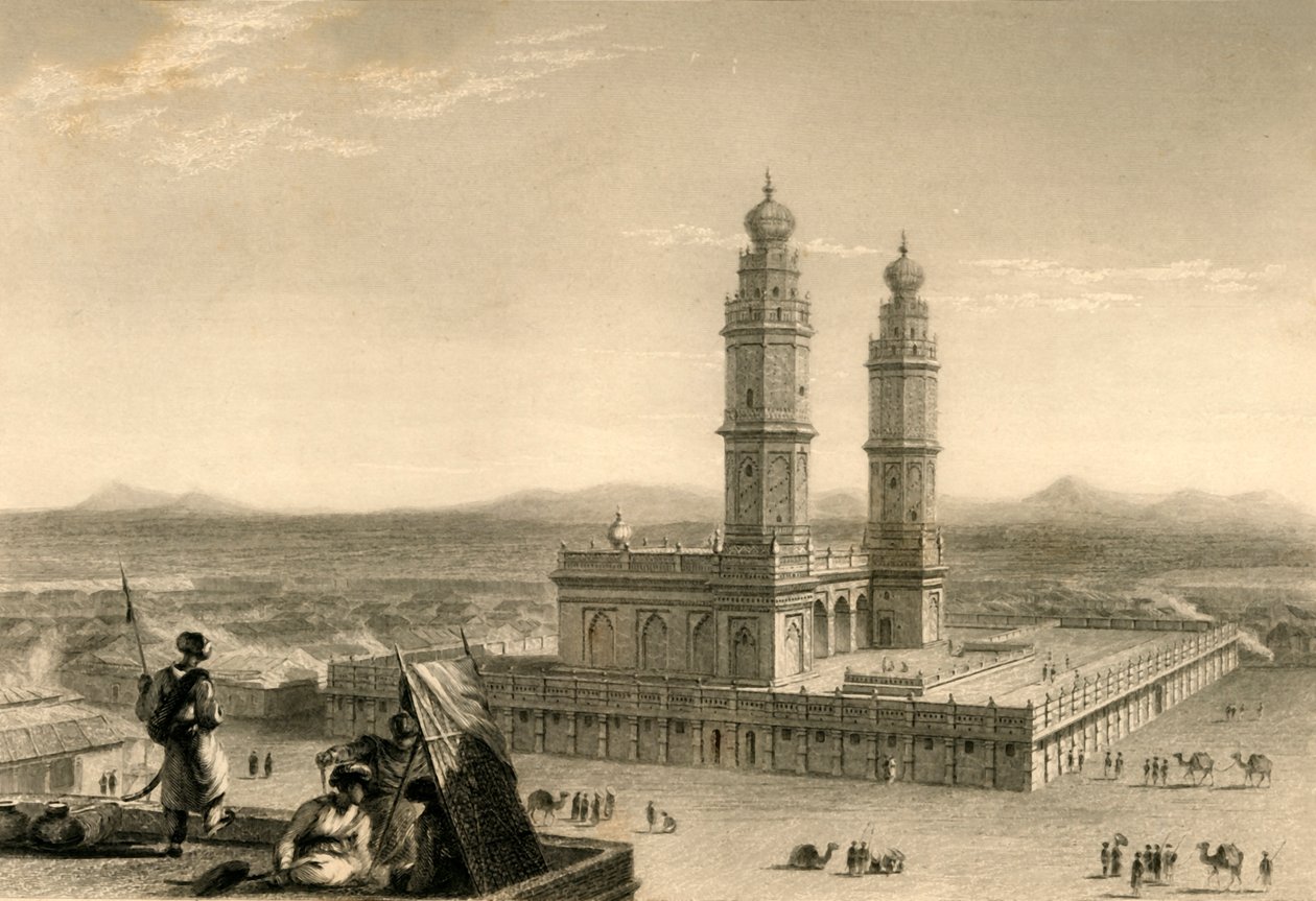 Moské i Coimbatore, 1835. av William Daniell