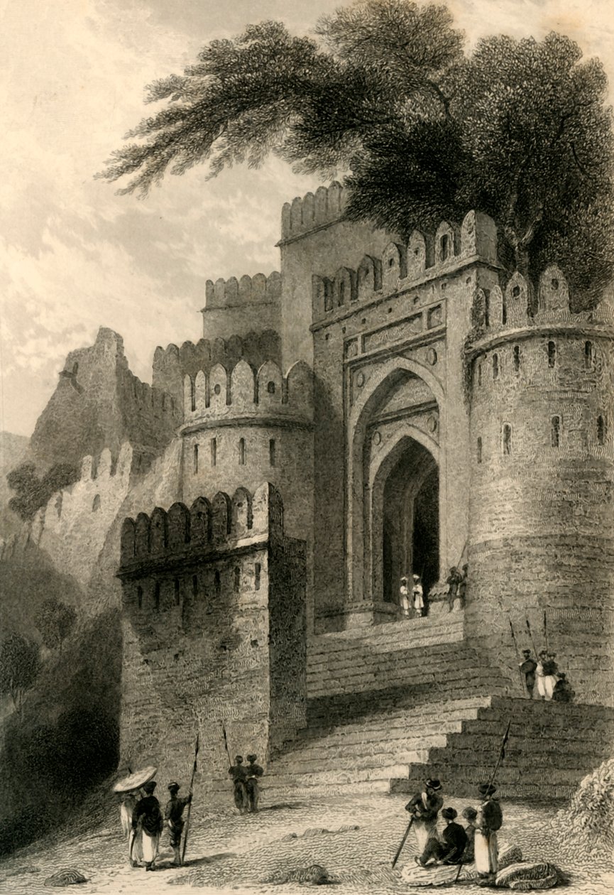 Kulnhuttea-porten, Rotas Gur, 1835. av William Daniell