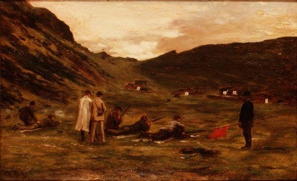 The Rifle Range (olja på papper) av William Darling McKay