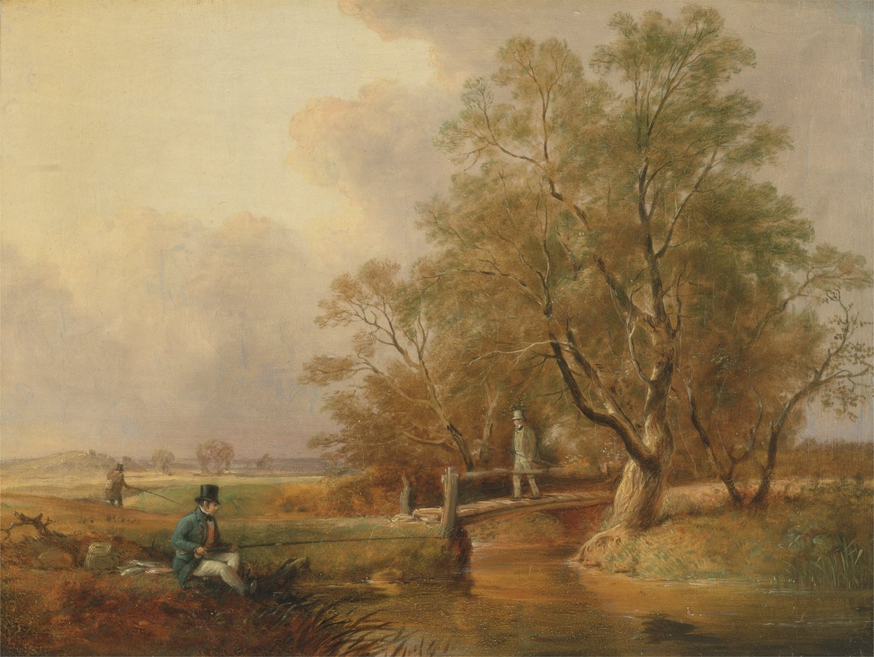 Fiske: Bottenfiske (olja på duk) av William E. Jones