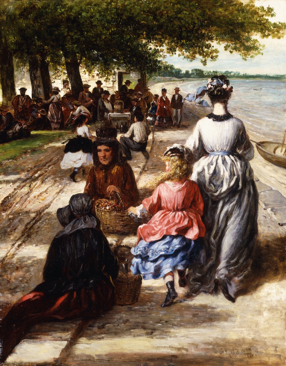 Nära stranden, Gloucester, 1877 av William E. Winner