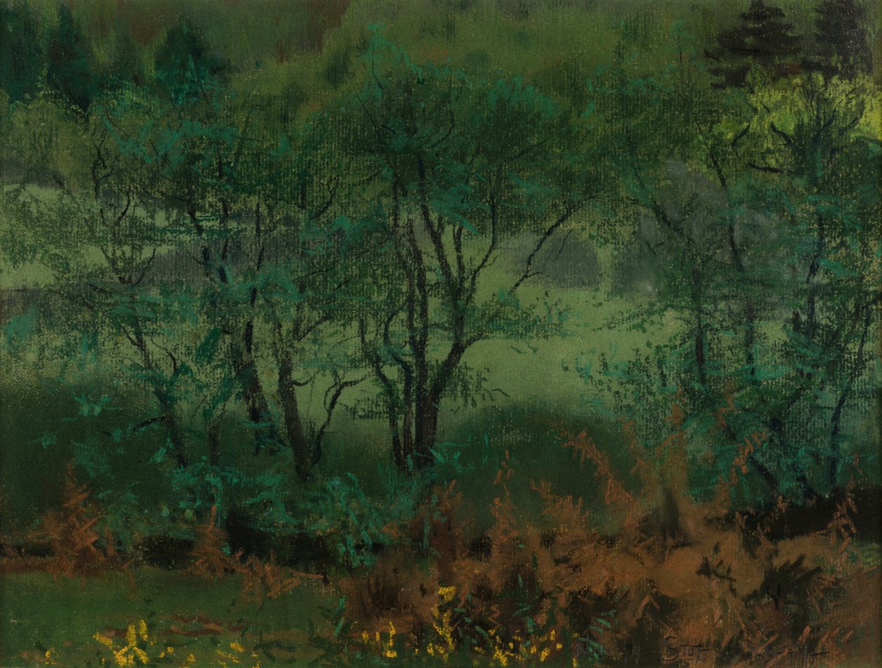Skogsscen, Brantrake av William Edward Stott