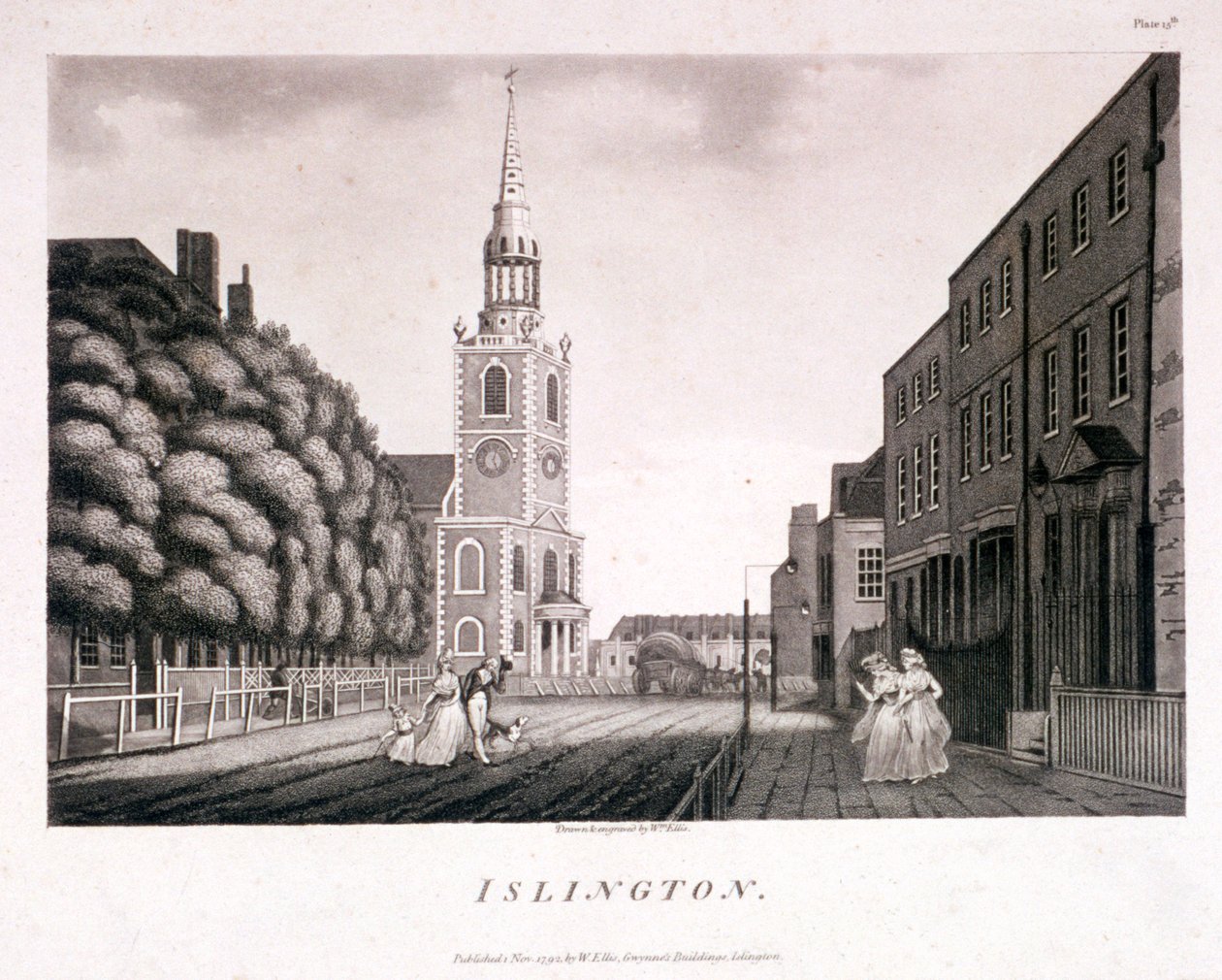 St Mary, Islington, London, 1792 av William Ellis