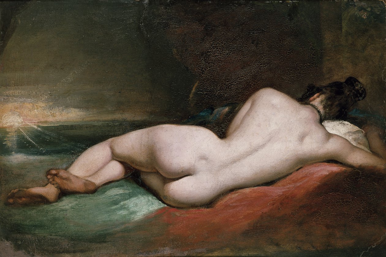 Liggande nakenmodell av William Etty