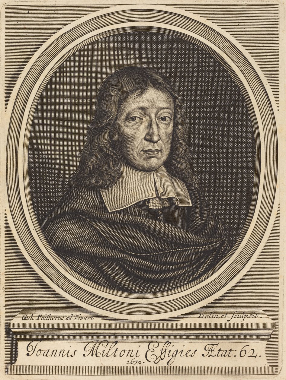 John Milton av William Faithorne