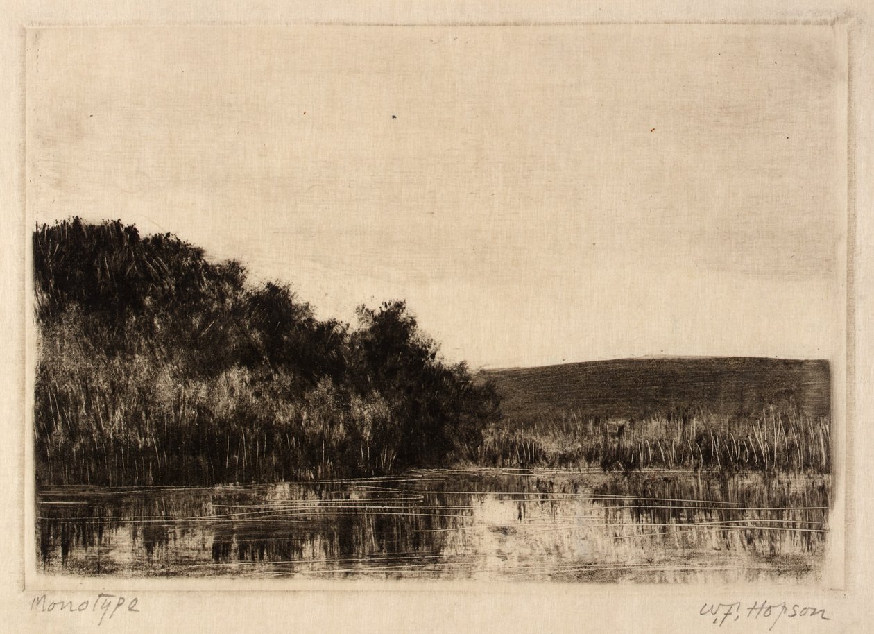 Landskap vid floden av William Fowler Hopson