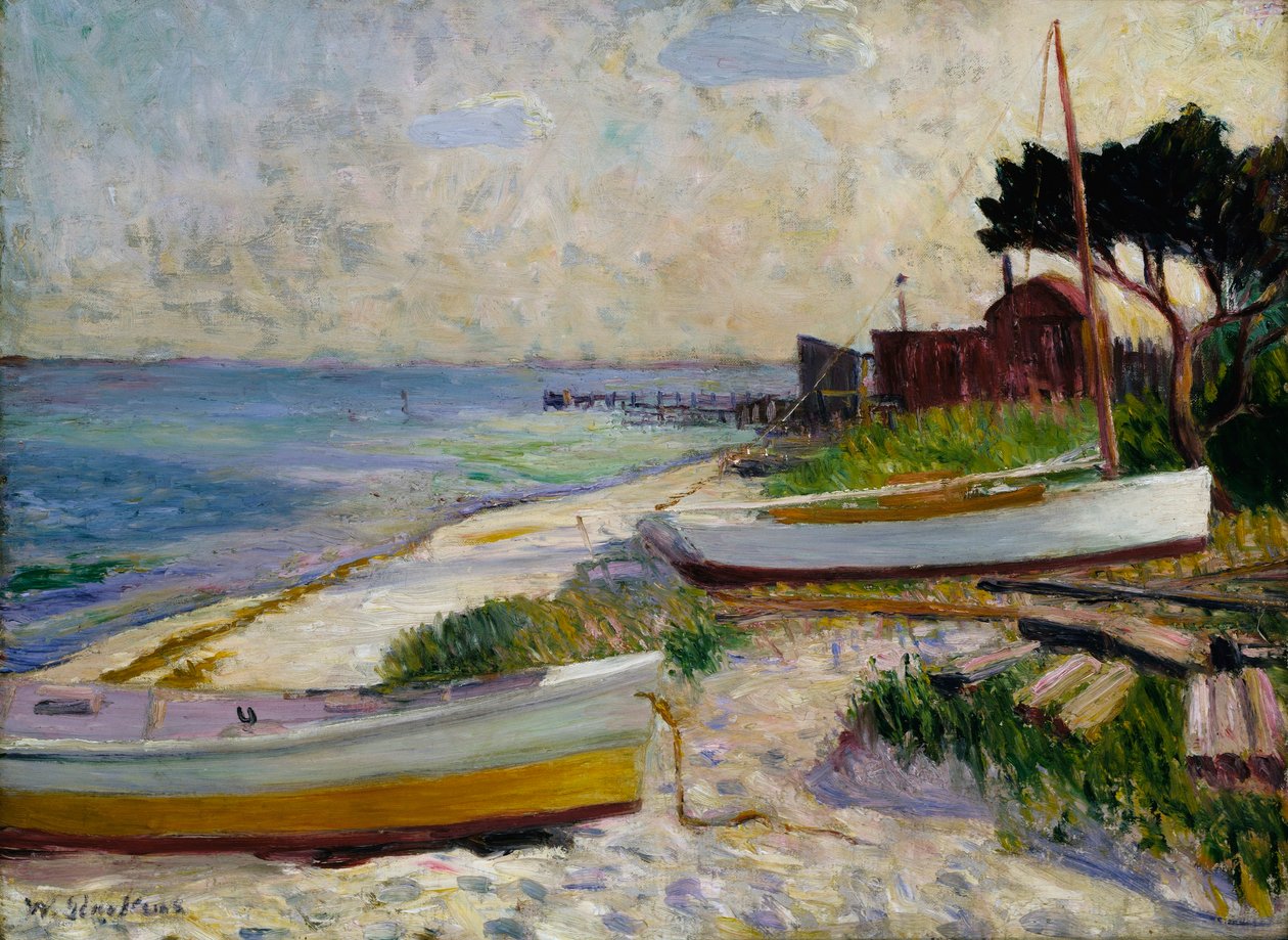 Strandscen av William Glackens
