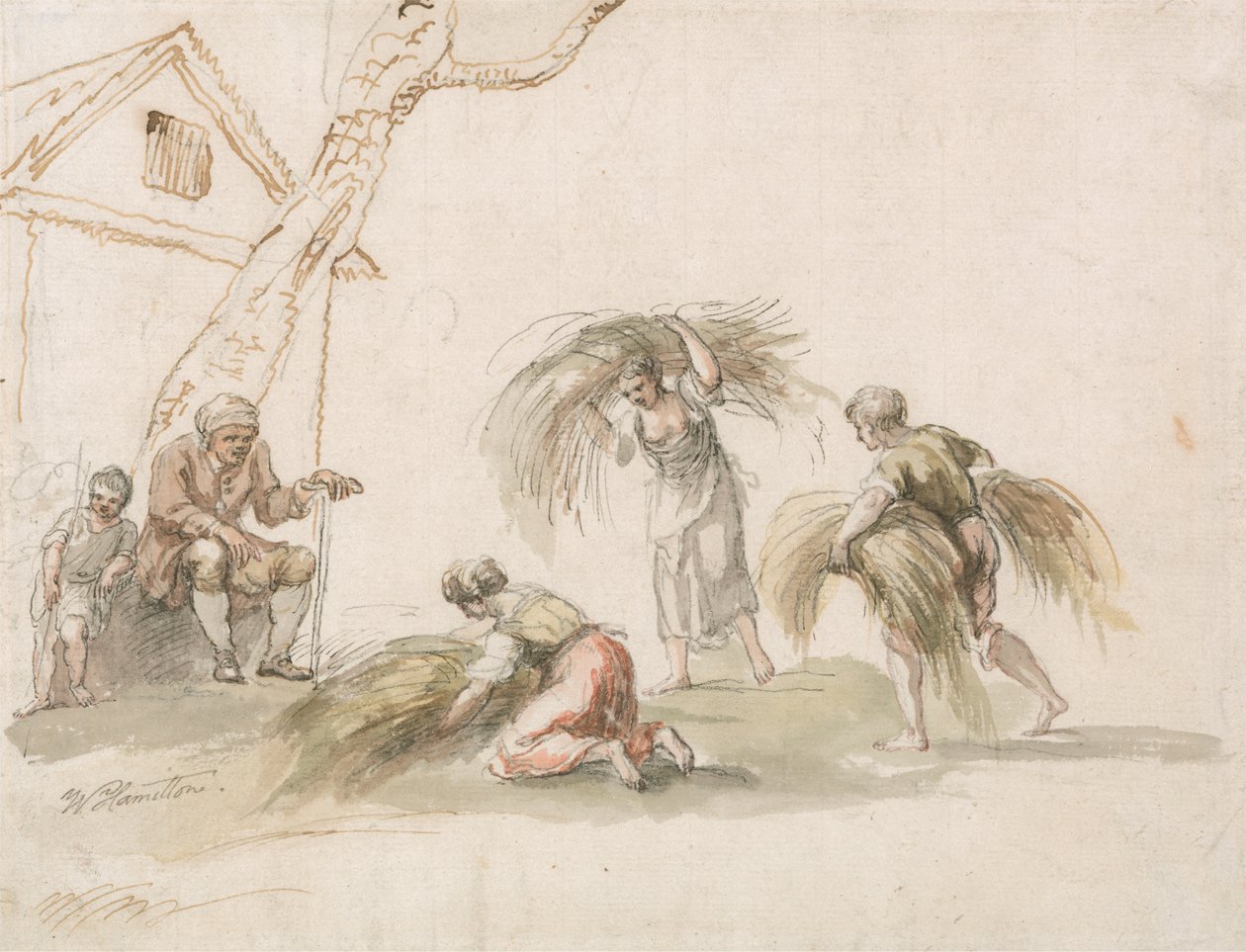 Figurer Skörd av William Hamilton