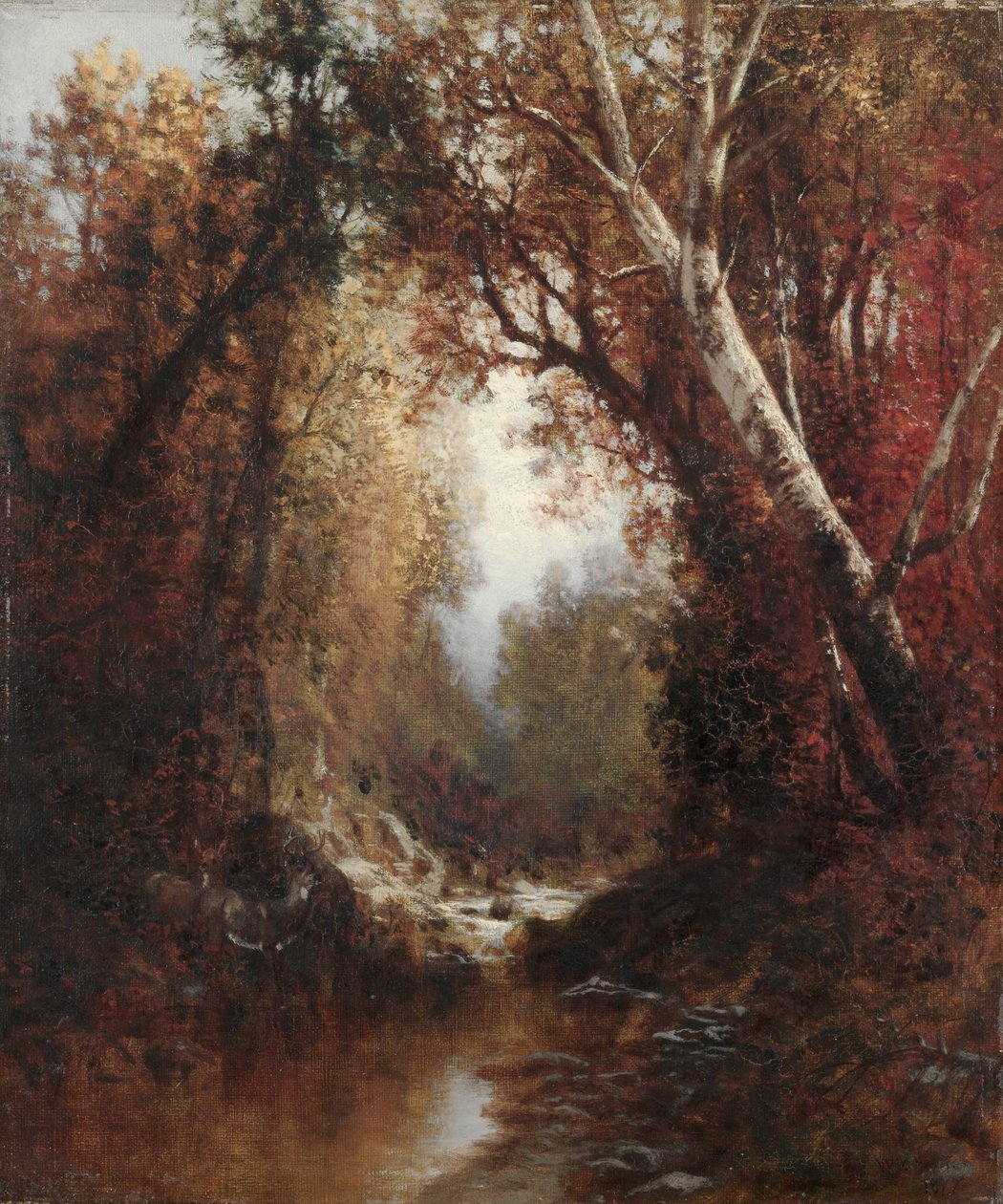 Höstscen i Adirondacks, 1877. av William Hart