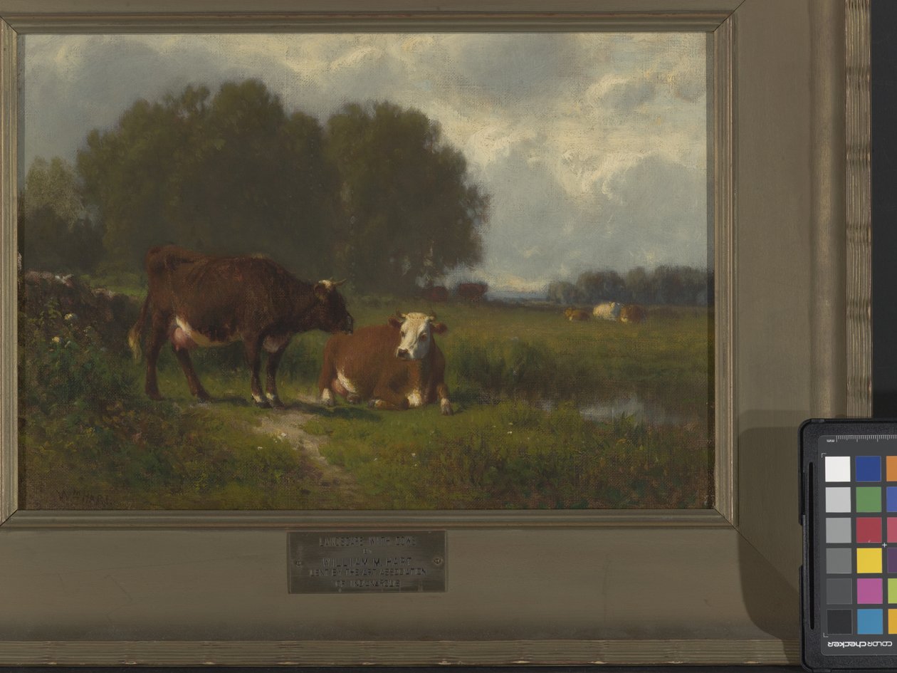 Landskap (olja på duk) av William Hart