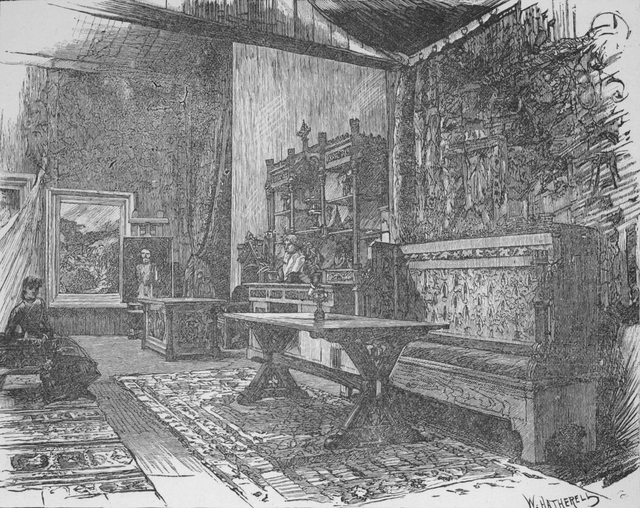 Origin Studio, 1890 av William Hatherell