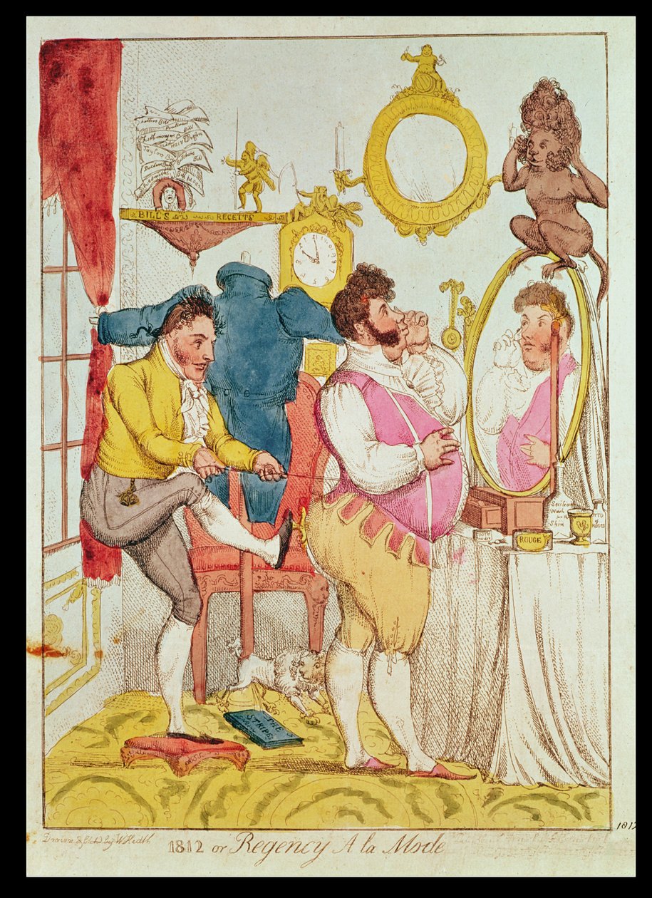 Regency a la Mode, tecknad film av William Heath