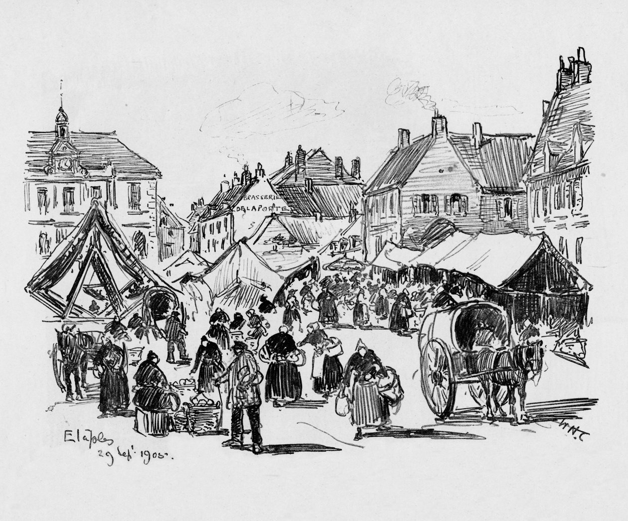 Etaples, c1906 av William Henry Charlton