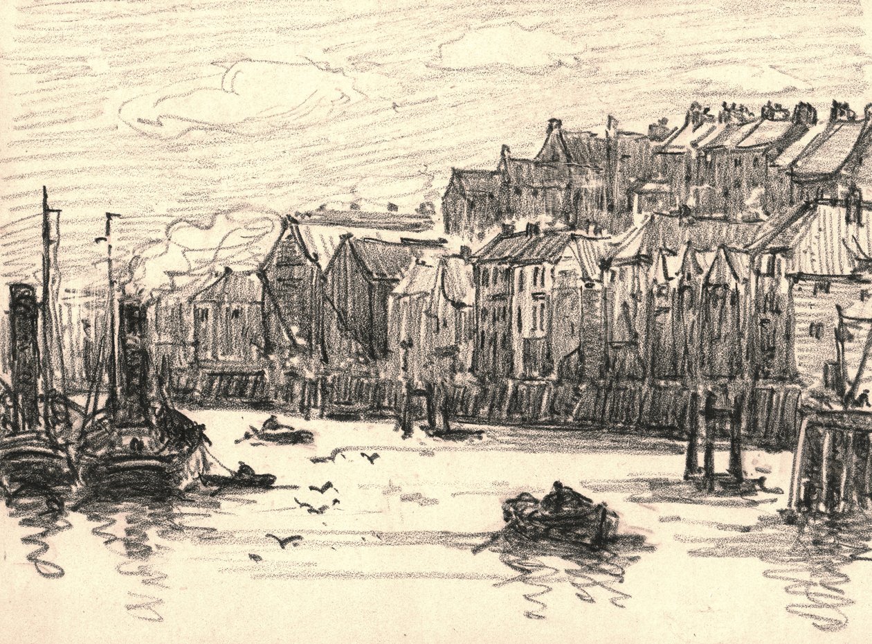 North Shields (kol på papper) av William Henry Charlton