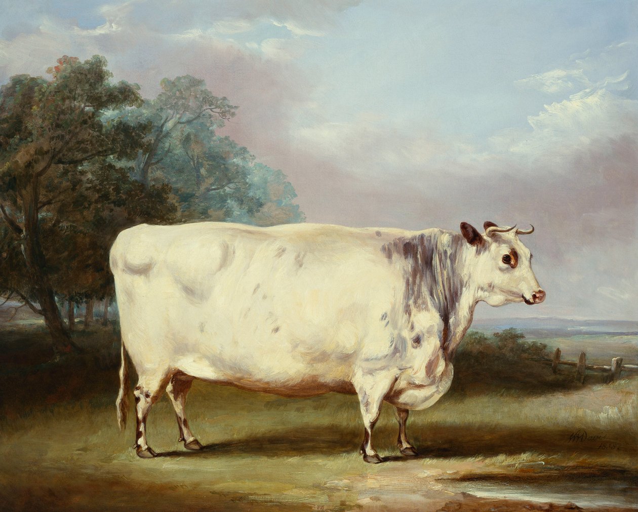 En prisko, 1838 av William Henry Davis