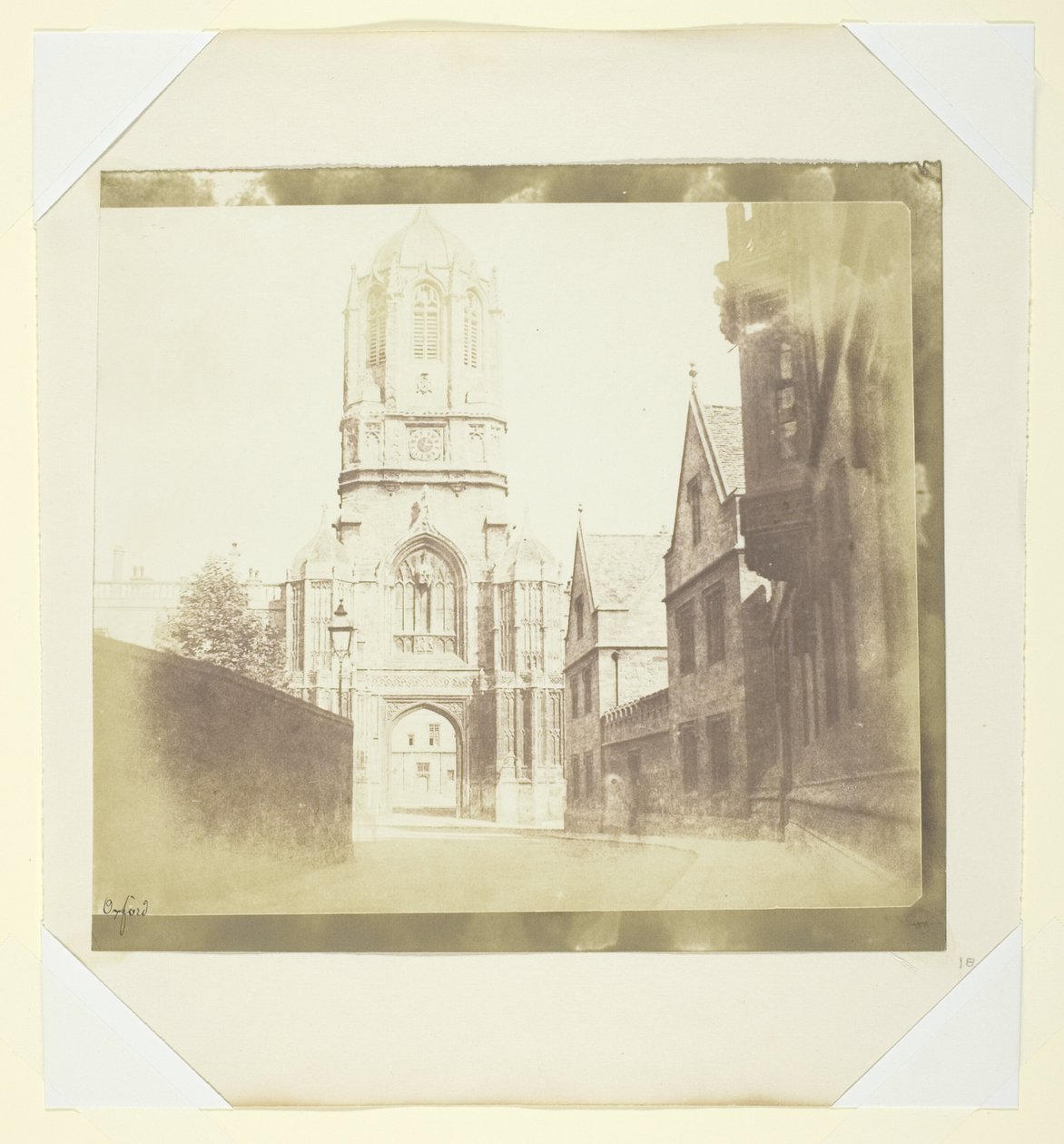 Porten till Christchurch, Oxford av William Henry Fox Talbot