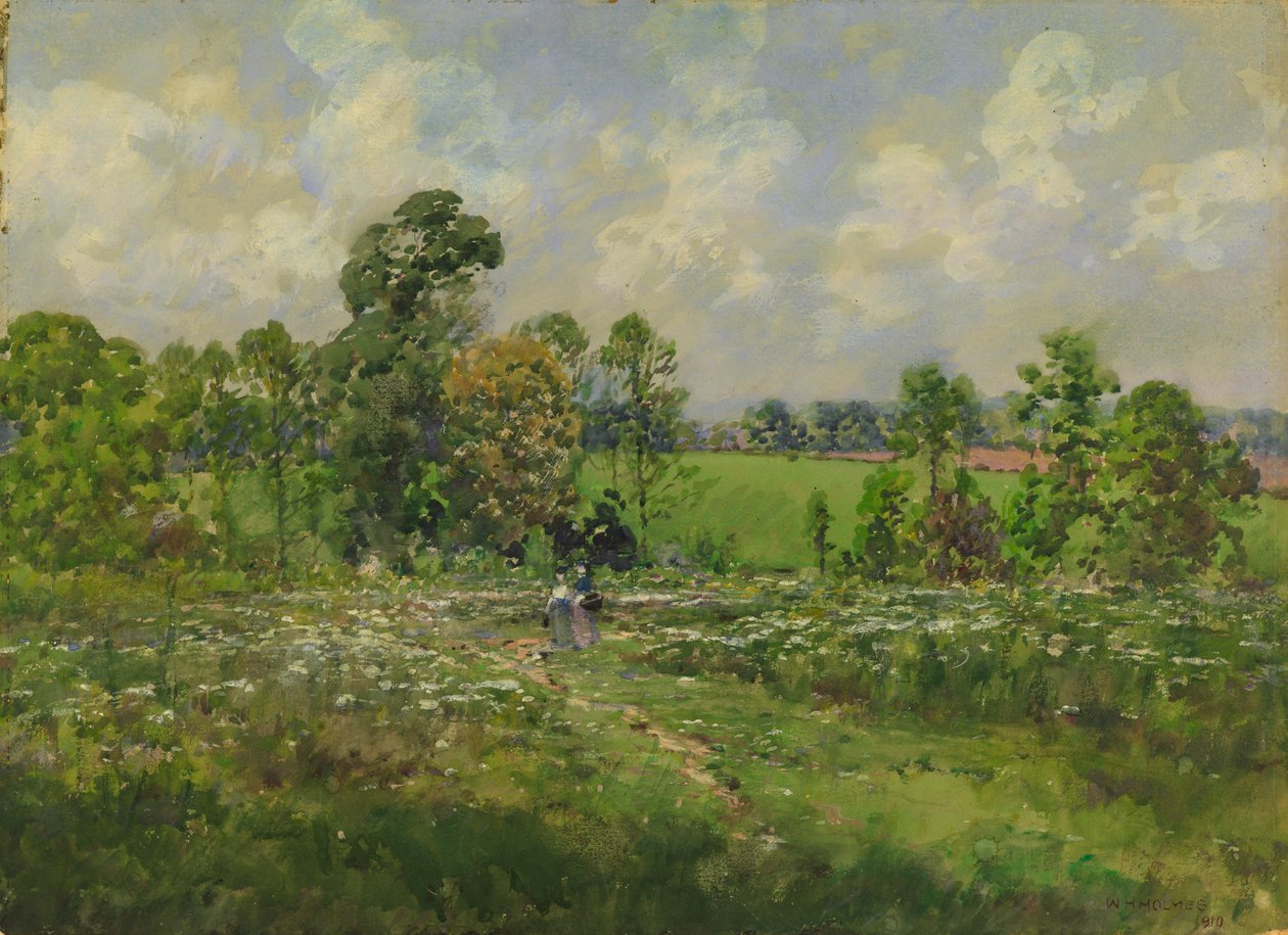Blommig äng, 1910. av William Henry Holmes