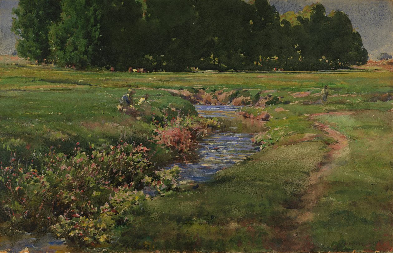 Den babblande bäcken, n.d. av William Henry Holmes