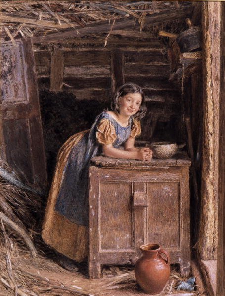 En rustik skönhet av William Henry Hunt