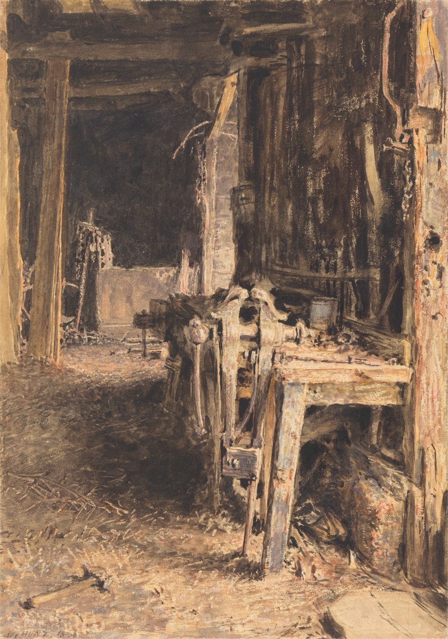 Barn Interior av William Henry Hunt